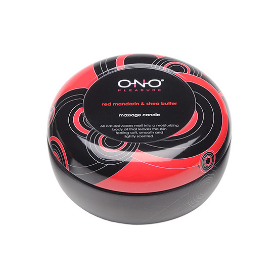 ONO MASSAGE CANDLE RED MANDARIN AND SHEA BUTTER