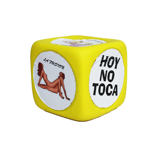 DADO GRANDE SEXO CON POSTURAS AMARILLO