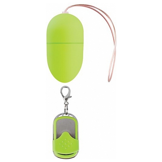 VIBRATING EGG MEDIUM 10 SPEED REMOTE CONTROLLED GREEN