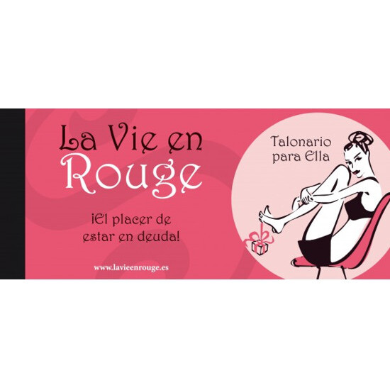 LA VIE EN ROUGE TALONARIO PARA ELLA