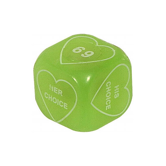 FLASHING PARTY DICE GLOW IN THE DARK