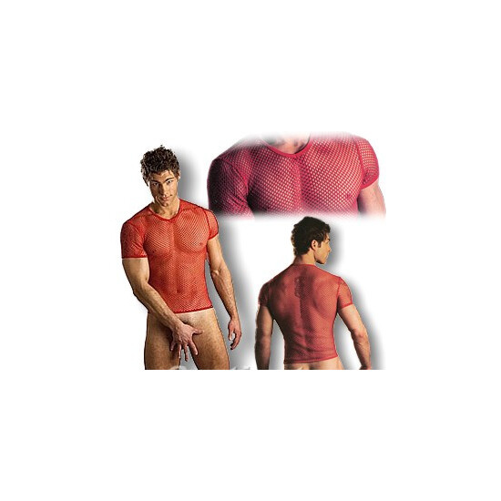 FISHNET T-SHIRT RED