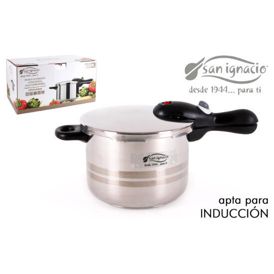 OLLA RAPIDA 6L INDUCCION ACERO SAN